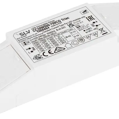 Alimentation LED SLV 21…29.4W 55V 500…700mA VAR 137.6×44×30mm 