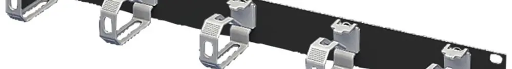 Panneau de distribution Rittal DK 7159.017 70mm 19 " 1UH métal noir 