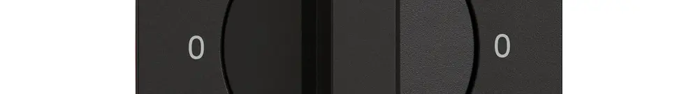 Montageset EDIZIO.liv SNAPFIX® f.Drehschalter m.Griff 0-Kochen-0-Waschen sz 