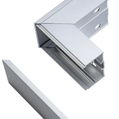 Ausseneck ELBRO für Kabelkanal 60×40mm Aluminium silber eloxiert 