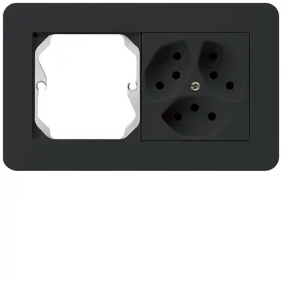 Combinazione INC kallysto.trend grd.I-I horizontale vuoto+3×tipo 13 nero 