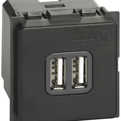 Prise de charge USB Living Now 2×type A 2 modules 
