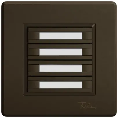 Pulsante KNX RGB INC EDIZIO.liv SNAPFIX® sensore temp.s.LED targ.4× com.2T ma 
