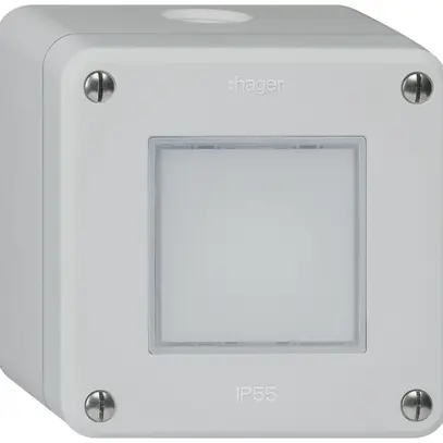 Luminaire LED AP robusto IP55 gris LED blanc 