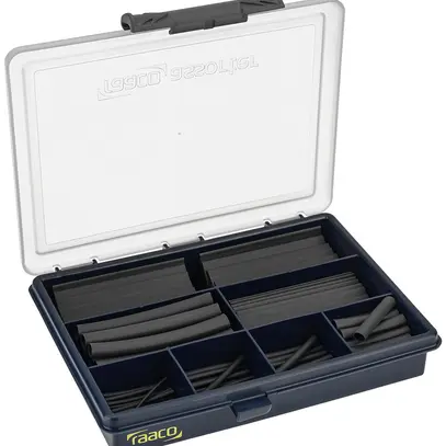 Set di guaina retrattile CIMCO BLACK 2:1 Ø1.5…12.5mm 130 pezzi box 