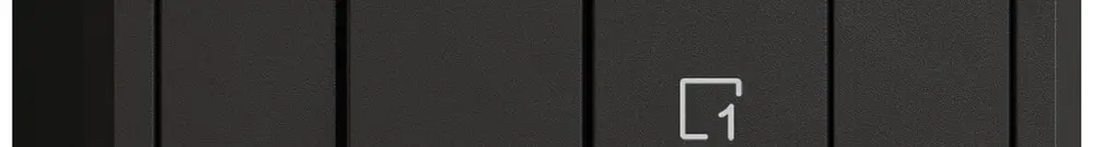 Interruttore a pulsante AP EDIZIO.liv Wiser SNAPFIX® 1 scena 2 tasti WLAN ne 
