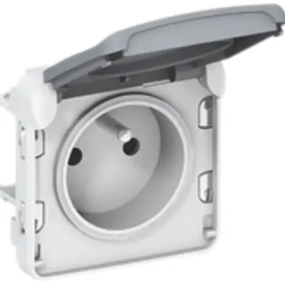 Presa PLEXO Schuko bianco 
