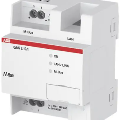 Analyseur d'énergie AMD ABB QA/S 3.16.1, M-Bus, pour 16 participants 