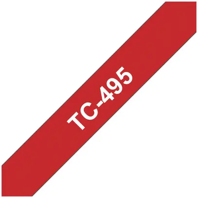 Cassetta nastro TC 9mm×7.7m rosso/bianco 