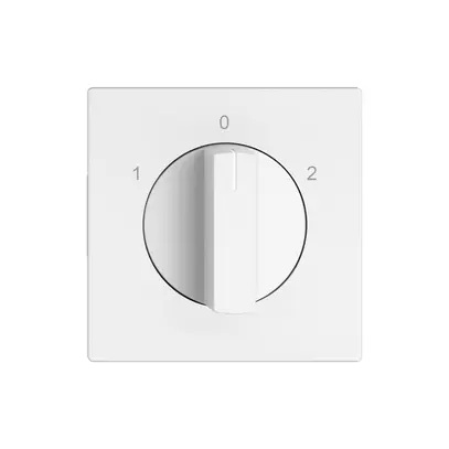 Interrupteur rotatif EDIZIO.liv a.cont.sép.1P 1-0-2 p=40mm bc 
