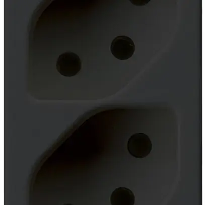 Prise INC 4×type 13 bornes enfichables FLF noir 