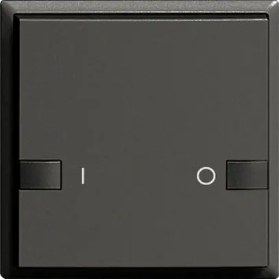 Poussoir ENC ZEP 1c/1t ON-OFF station centr./sec. EDIZIOdue noir 