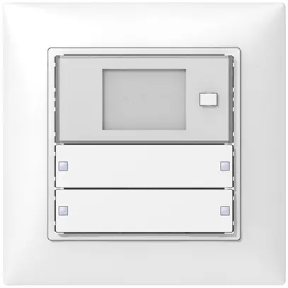 Termostato ambiente INC SIDUS KNX RTR Design tipo B 2/4, bianco lucido 