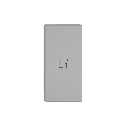 Poussoir 1/2 EDIZIO.liv Wiser avec SNAPFIX® horiz.avec symbole scène 1 grc 