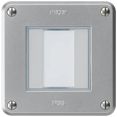 Tasto INC robusto C KNX 2× alluminio s/e-link 
