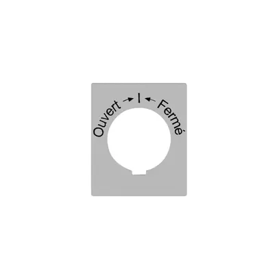 Disco indicatore Ouvert->I<-Fermé per interr.a chiave FLF FH 