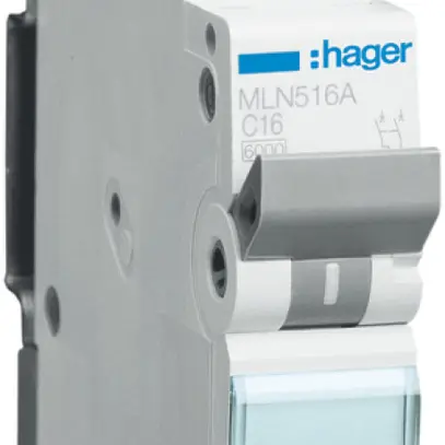 Leitungsschutzschalter Hager MCB 2P 253V Typ C 16A Icn 6kA 1TE 