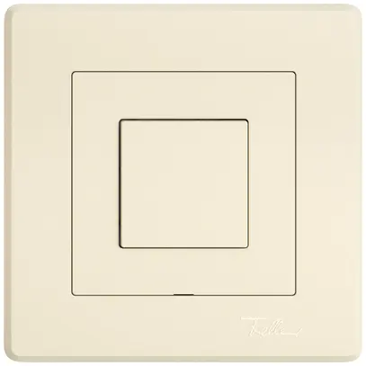 Interrupteur à poussoir ENC EDIZIO.liv Wiser SNAPFIX® 1 touche cr 