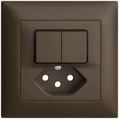 Kit frontal EDIZIOdue coffee 88×88mm T13 