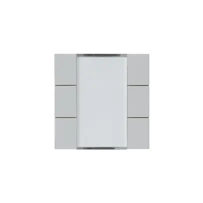 Frontset Hager kallysto 6×KNX systemlink/easylink hellgrau 
