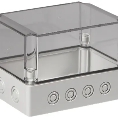 Coffret d'appareil RW CUBO S 125×175×125 SPCM transparent 