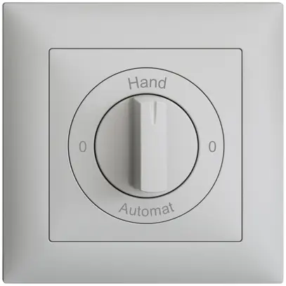 Kit frontal 0-Hand-0-Automat EDIZIOdue 88×88mm gris clair 