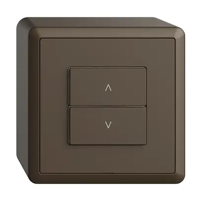 Station secondaire AP 1K/2T pour interrupteur stores Edue Wiser coffee 