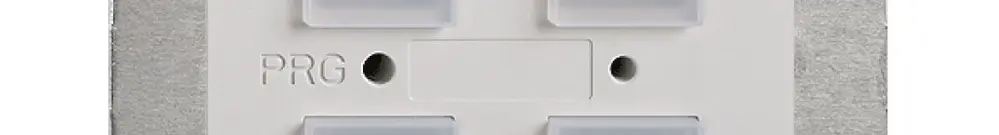 Poussoir KNX EDIZIOdue elegance BSM RGB, avec capteur de température 4-fois 
