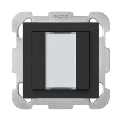 Poussoir ENC kallysto B KNX 2× s/e-link noir 