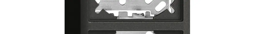 Cappa con piastra di base 54/39mm per combinazioneFX verticale/orizzontale nero 