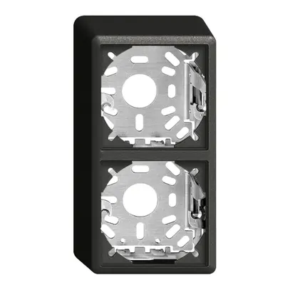 Cappa con piastra di base 54/39mm per combinazioneFX verticale/orizzontale nero 