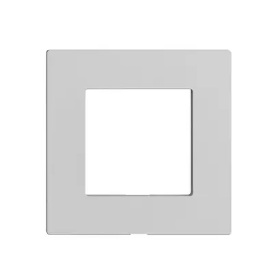 Placca frontale Edue Wiser p.kit d.copertura, s.iscrizione, IP20, 60×60mm, grc 