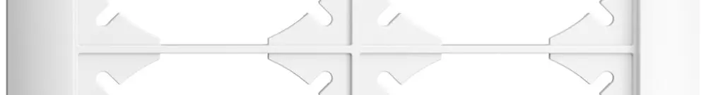 Telaio di copertura EDIZIOdue 2×2 bianco 