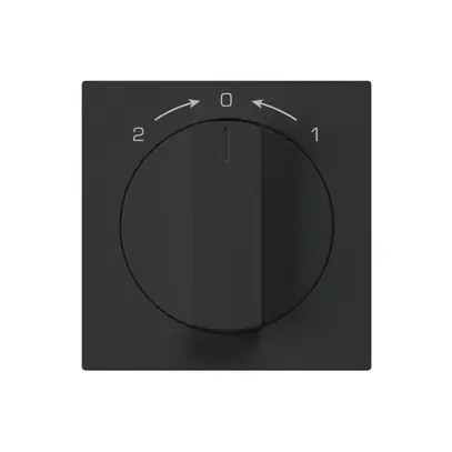 Kit frontal pour contact pivotant noir 60×60mm kallysto 1->0<-2 