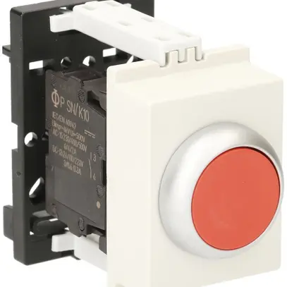 Poussoir AMD K&N, 1F/1O 6A, 2UM, calotte rouge 