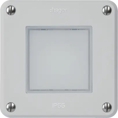 Lampada LED INC robusto A IP55 grigio LED rosso/verde 
