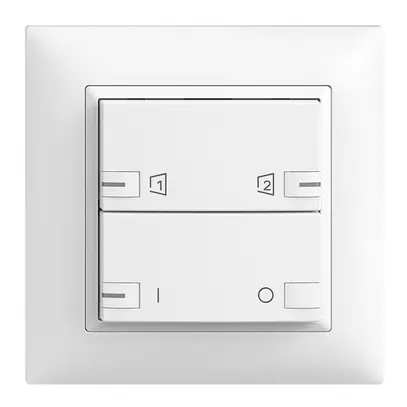 Set frontale INC EDIZIOdue zepAIR ON/OFF 1C S1/S2 con LED bianco 