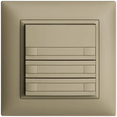 Pulsante INC KNX 6×EDIZIOdue sand RGB senza LED con inserto carta 