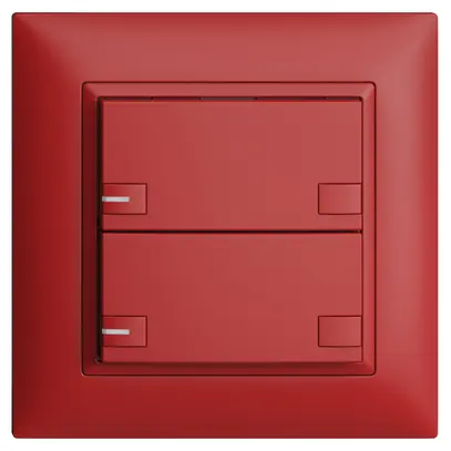 Poussoir KNX RGB ENC EDUE FMI, 250mW, a.LED RGB, 2×poussoir, C.2×T., ber 