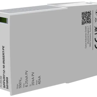 Insert pour déflecteur combiné Eaton SPPVRT12-10-PE DC 1000V 3.8kV 