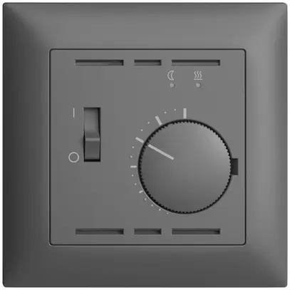 Termostato ambiente INC EDIZIOdue grigio scuro con sonda et cavo 