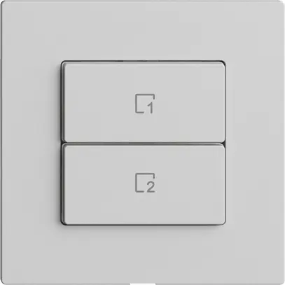 Kit copertura per pulsante scena 2 scene vert./2T Edue Wiser grigio chiaro 