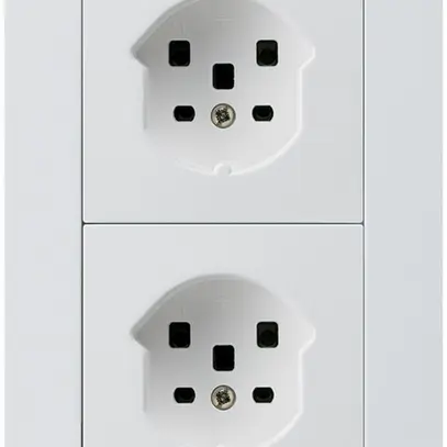 Combi ENC 2×1 HA kallysto.trend 2×type 25 avec bornes enfichables blanc 