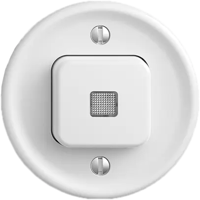 Pulsante luminoso INC STANDARDdue A-R/1P bianco, c.lente.LED 