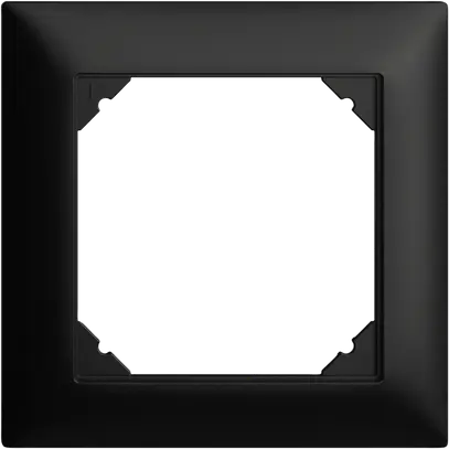 UP-Kopfzeile EDIZIOdue SNAPFIX® 1×1 horizontal und vertikal 88×88mm schwarz 