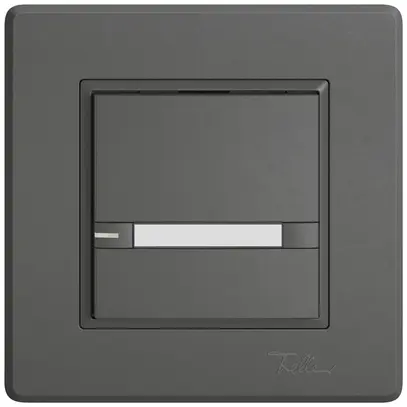 Pulsante KNX RGB INC EDIZIO.liv SNAPFIX® sensore temp.RGB-LED targ.1× com.2T grs 