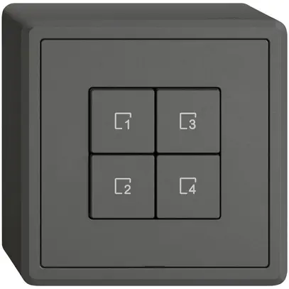 Poussoir scènes AP EDIZIO.liv Wiser SNAPFIX® 4 scènes 4 touches grf 