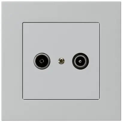 Prise de passage ENC kallysto.pro R/TV 19dB gris clair 