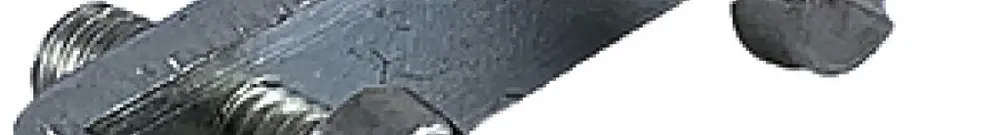 Placca di contatto DEM a 2 vite acciaio galvanizzato 