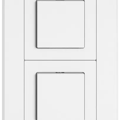 Combinaison ENC EDIZIO.liv SNAPFIX® 2×1 156×96mm 2×inverseur 1L blanc 